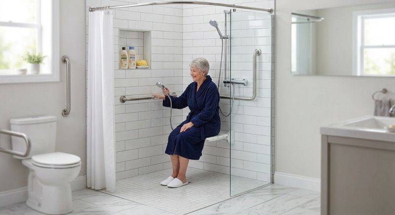 Disability Shower Installation detail